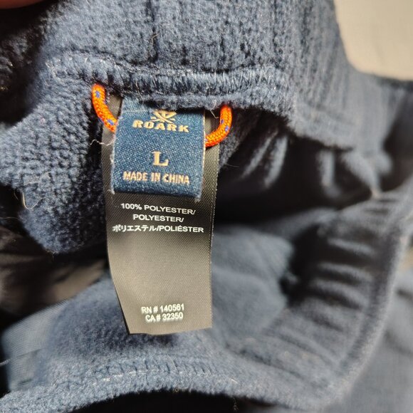 Roark Shorts Mens Size Large Dark Navy Fleece Campover Comfort Belt - Picture 8 of 9
